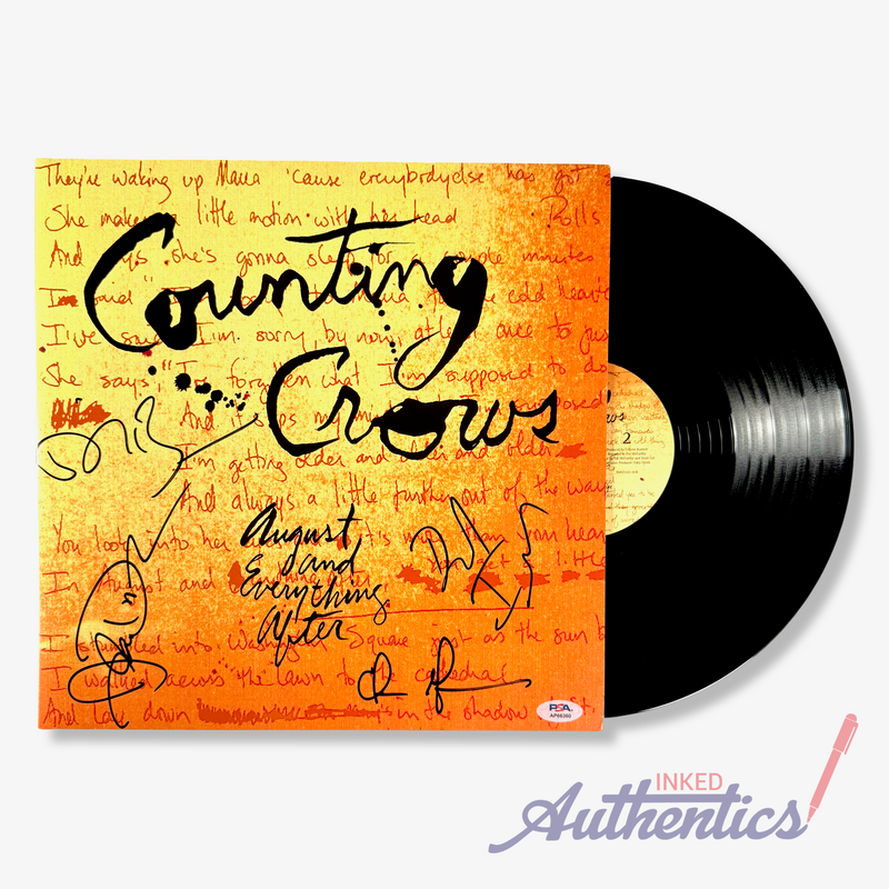 Counting Crows Signed Autographed Vinyl "August And Everything After" PSA/DNA Authenticated