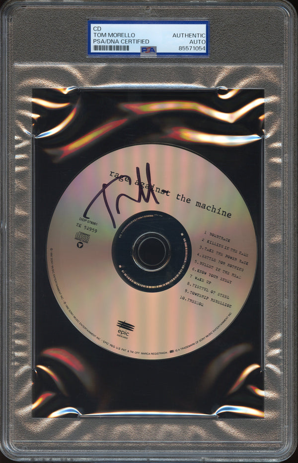 Tom Morello Signed Autographed CD "Rage Against the Machine" PSA/DNA Authenticated