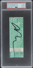 Chris Brown Signed Autographed Full Ticket “Up Close And Personal” Tour 9/30/06 PSA/DNA 9 Mint