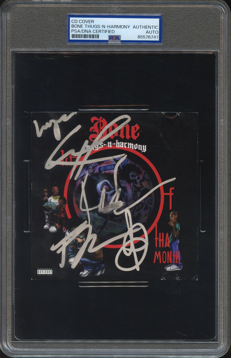 Bone Thugs-N-Harmony Signed Autographed CD Cover "1st of tha Month" PSA/DNA Authenticated