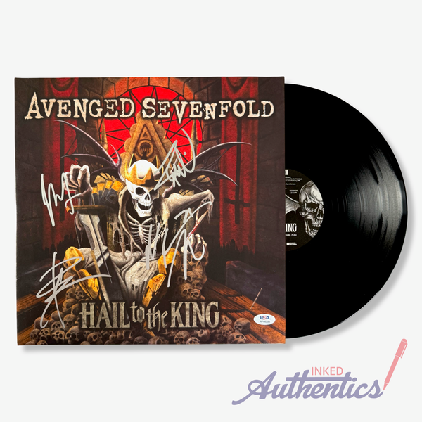 Avenged Sevenfold Signed Autographed Vinyl LP "Hail to the King" PSA/DNA Authenticated