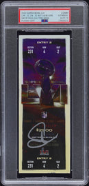 Snoop Dogg Signed Autographed Ticket "2022 Super Bowl LVI" PSA/DNA 10 Gem Mint