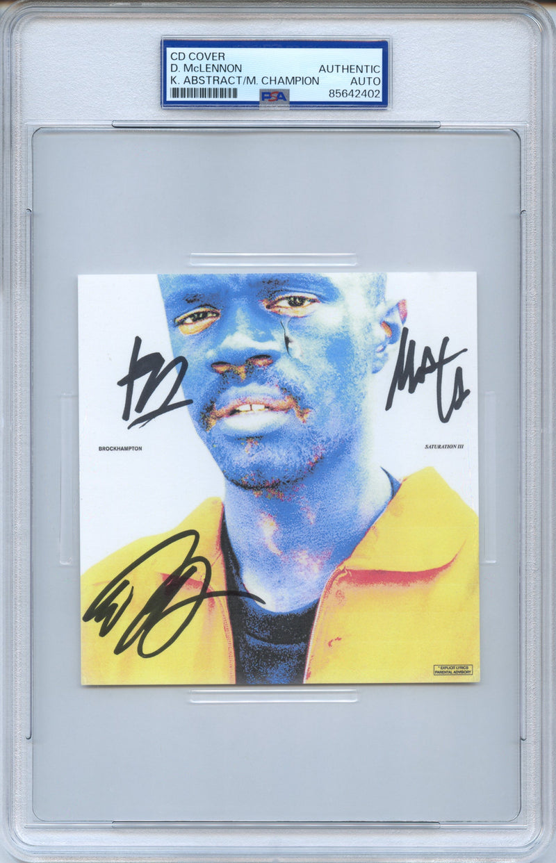 BROCKHAMPTON Signed CD Cover “Saturation III” PSA/DNA Authenticated