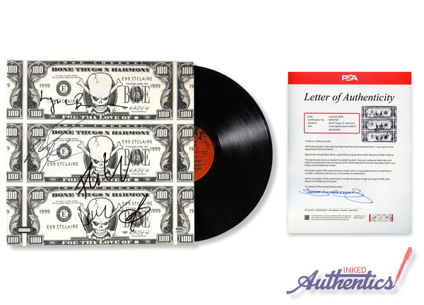 Bone Thugs-N-Harmony Signed Autographed Vinyl LP "Foe tha Love of $" PSA/DNA Authenticated