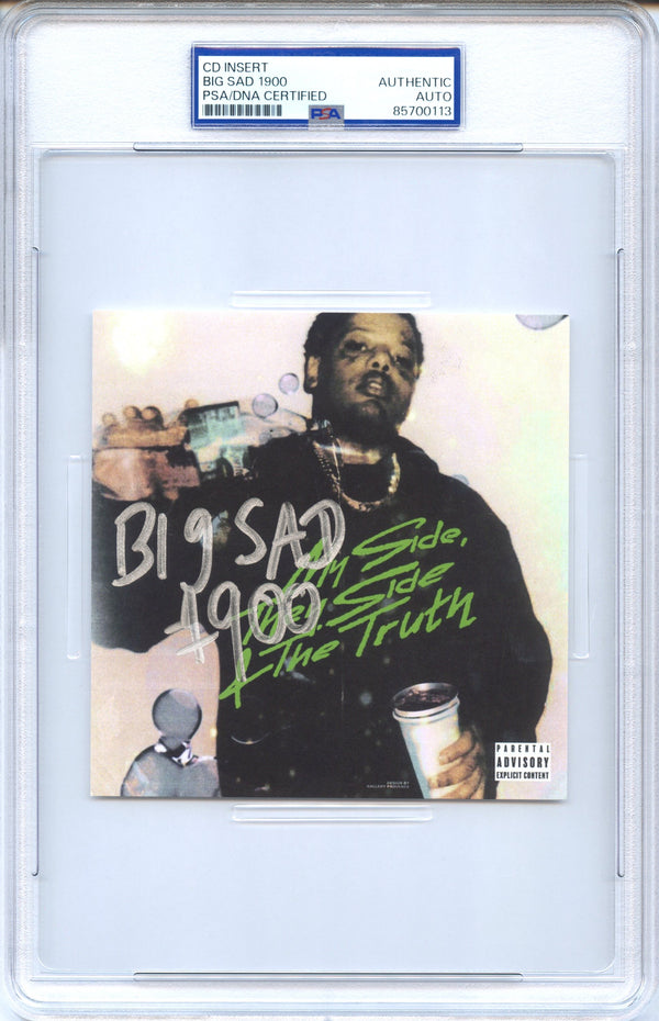 Big Sad 1900 Signed Autographed CD Cover "My Side, They Side & The Truth" PSA/DNA Authenticated