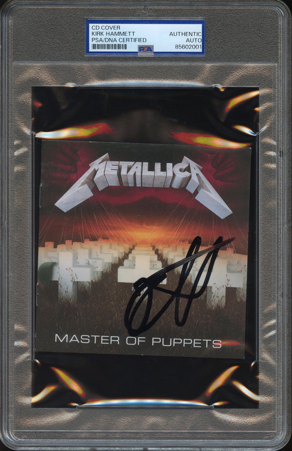 Kirk Hammett Signed Autographed CD Cover “Master Of Puppets” PSA/DNA Authenticated