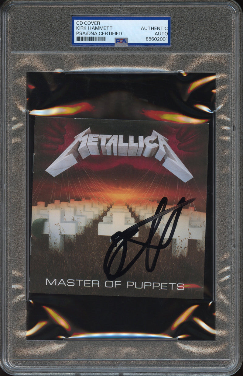 Kirk Hammett Signed Autographed CD Cover “Master Of Puppets” PSA/DNA Authenticated