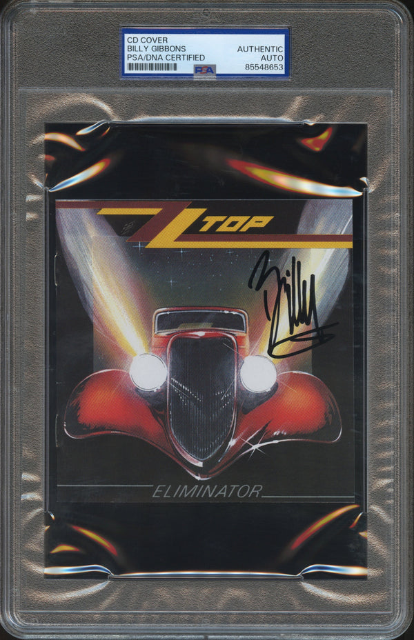 Billy Gibbons Signed Autographed CD Cover "Eliminator" PSA/DNA Authenticated
