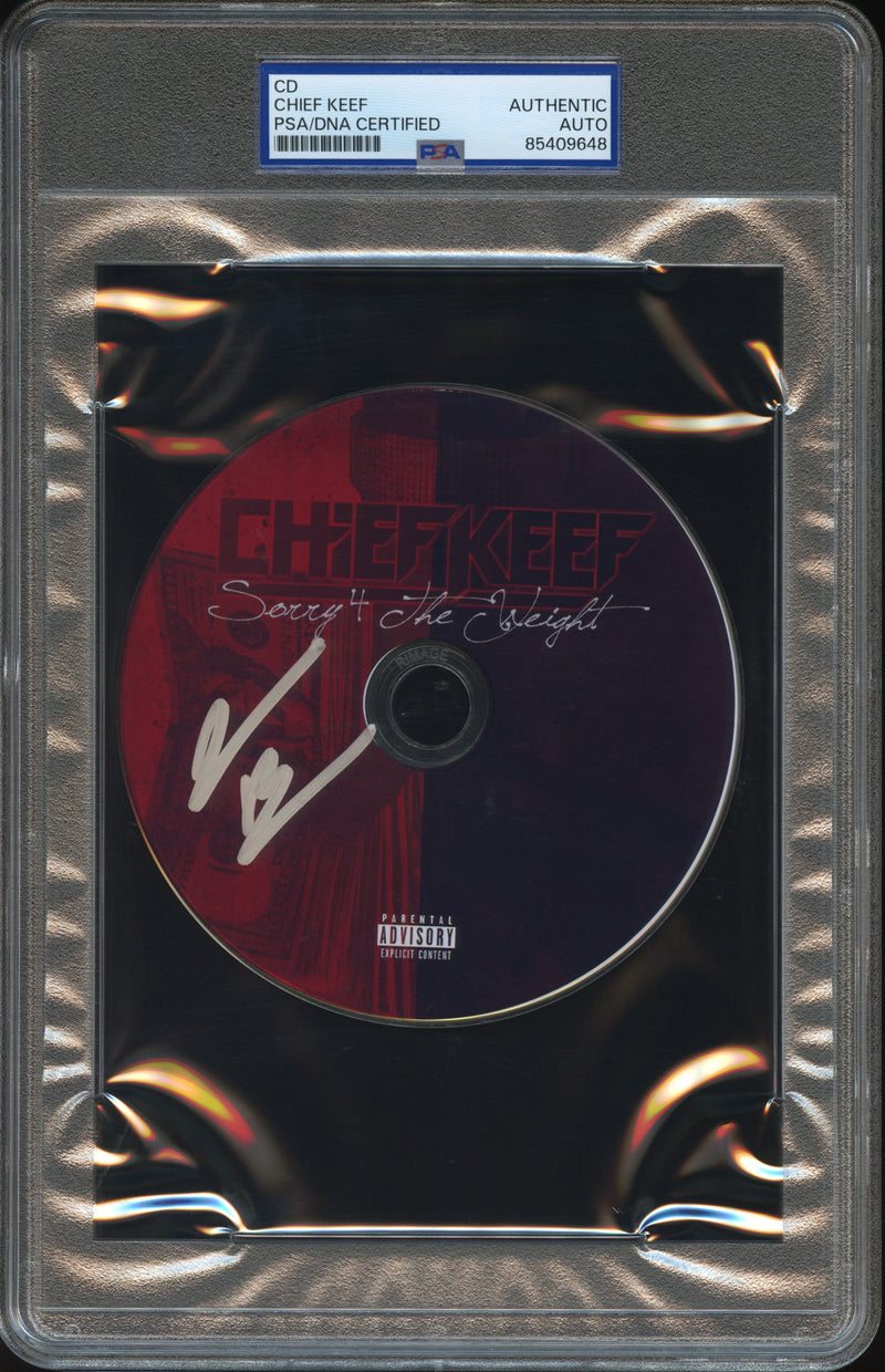 Chief Keef Signed Autographed CD “Sorry 4 The Weight” PSA/DNA Authenticated