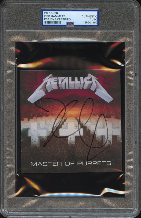 Kirk Hammett Signed Autographed CD Cover “Master Of Puppets” PSA/DNA Authenticated