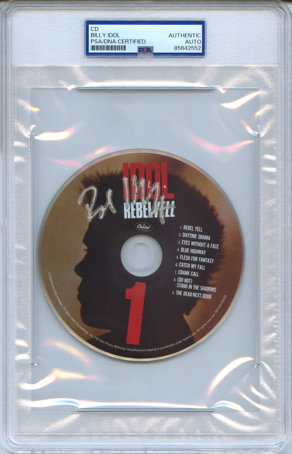 Billy Idol Signed Autographed CD “Rebel Yell” PSA/DNA Authenticated