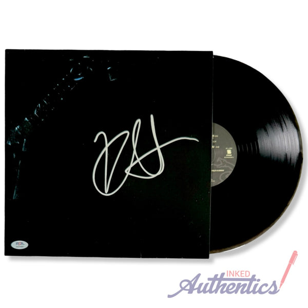 Metallica Signed Autographed Vinyl LP “Metallica” PSA/DNA Authenticated