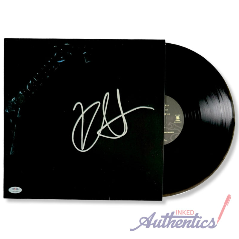 Metallica Signed Autographed Vinyl LP “Metallica” PSA/DNA Authenticated