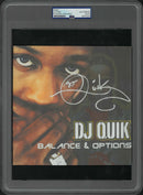 DJ Quik Signed Autographed 8x8 Photo "Balance & Options" PSA/DNA Authenticated