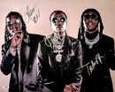 Migos Signed Autographed 16x20 Photo PSA/DNA Authenticated