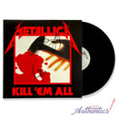 Metallica Signed Autographed Vinyl LP “Kill Em’ All” PSA/DNA Authenticated