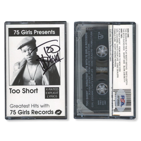 Too Short Signed Autographed Cassette Tape “Greatest Hits With 75 Girls Records” PSA/DNA Authenticated