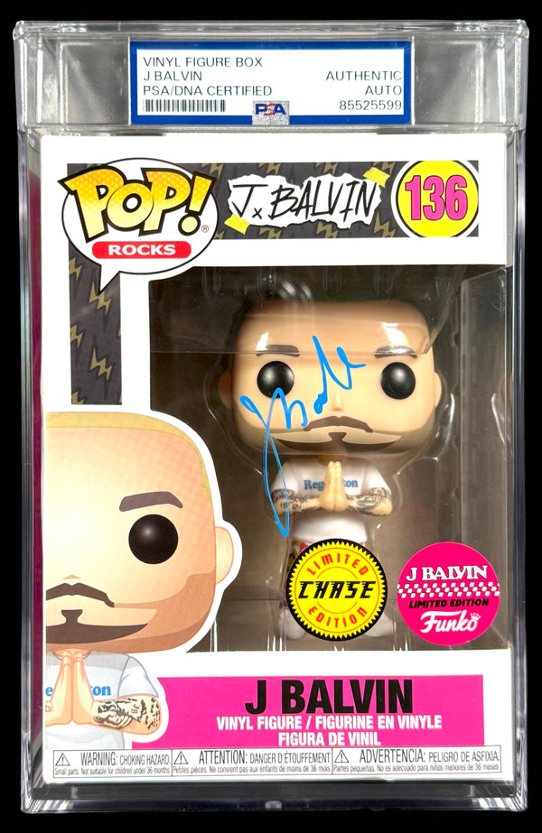J Balvin Signed Autographed Funko Pop #136 Chase PSA/DNA Authenticated