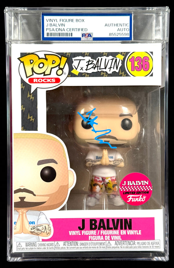 J Balvin Signed Autographed Funko Pop #136 PSA/DNA Authenticated