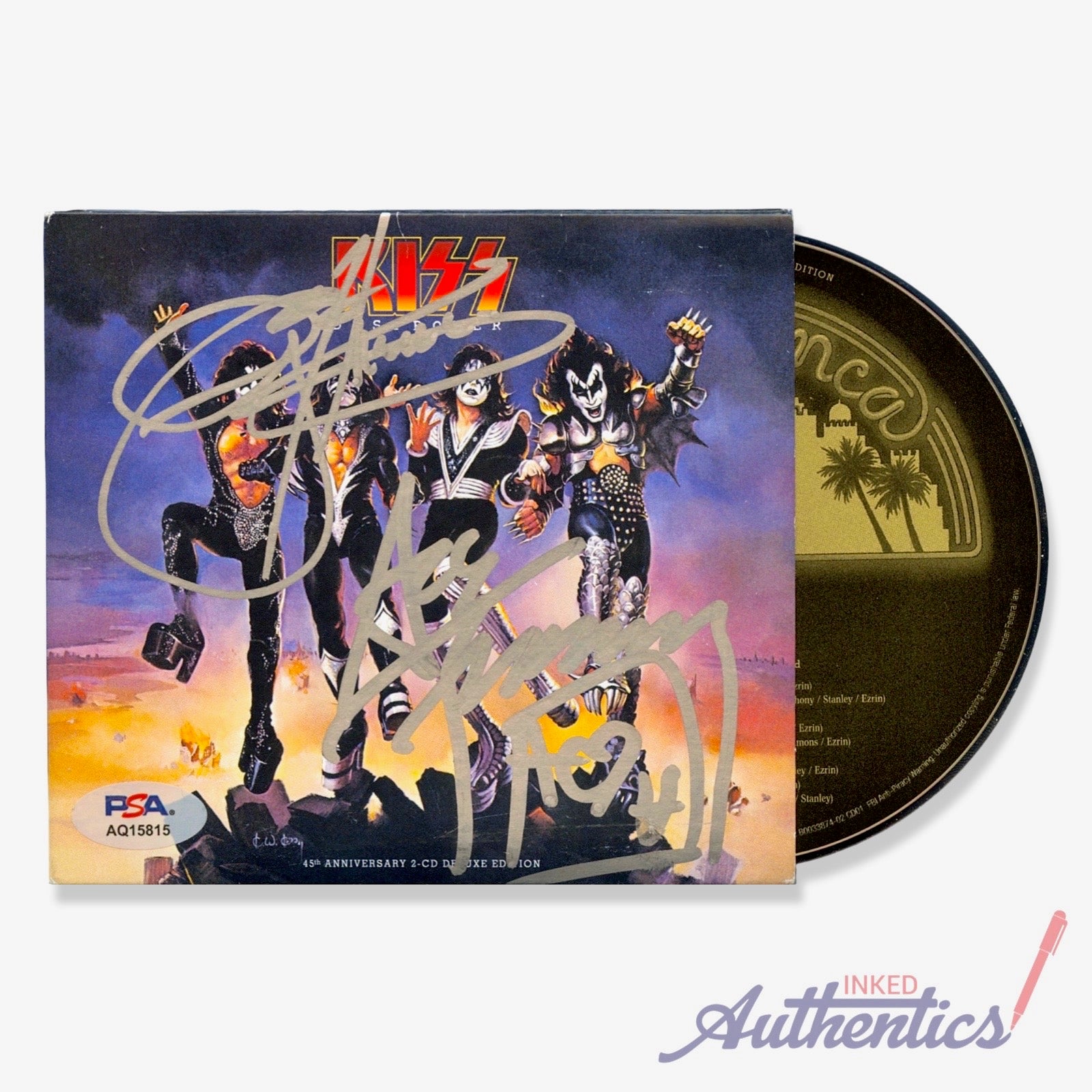 Kiss Signed Autographed CD 