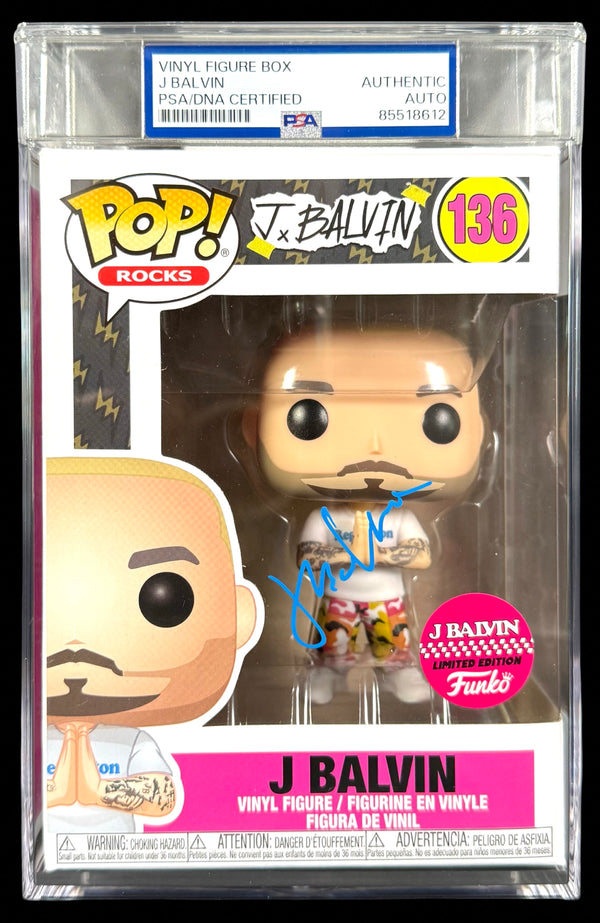 J Balvin Signed Autographed Funko Pop #136 PSA/DNA Authenticated
