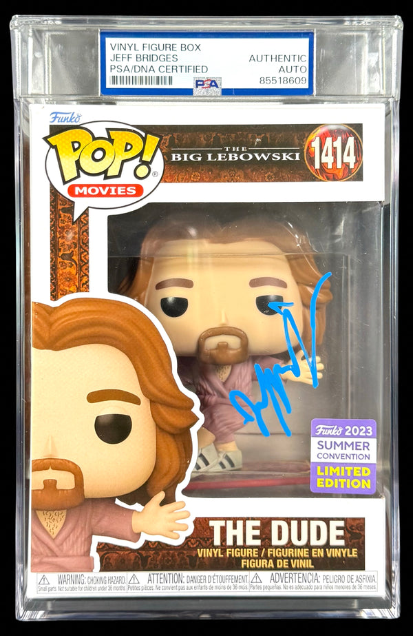 Jeff Bridges Signed Autographed Funko Pop #1414 The Dude PSA/DNA Authenticated