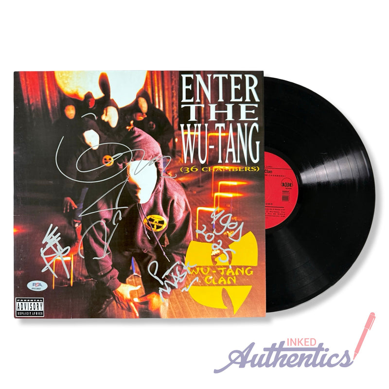 Wu-Tang Clan Autographed Vinyl LP "Enter the Wu-Tang (36 Chambers)" PSA/DNA Authenticated