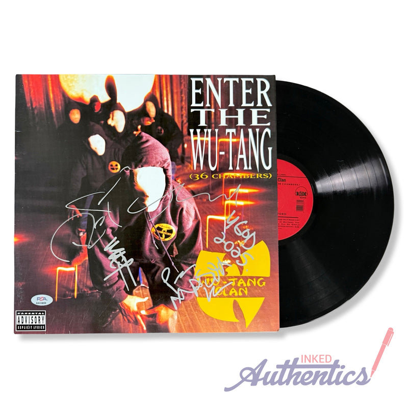 Wu-Tang Clan Autographed Vinyl LP "Enter the Wu-Tang (36 Chambers)" PSA/DNA Authenticated