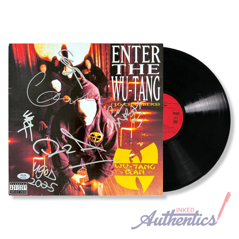 Wu-Tang Clan Autographed Vinyl LP "Enter the Wu-Tang (36 Chambers)" PSA/DNA Authenticated