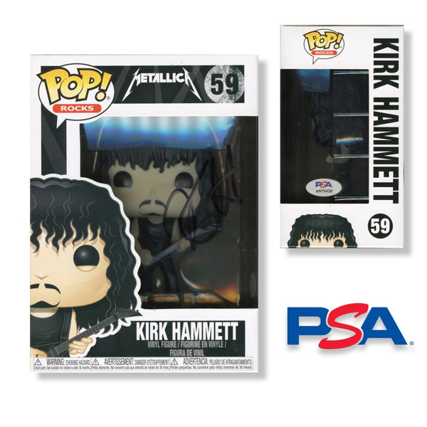 Kirk Hammett Signed Autographed Funko Pop #59 PSA/DNA Authenticated