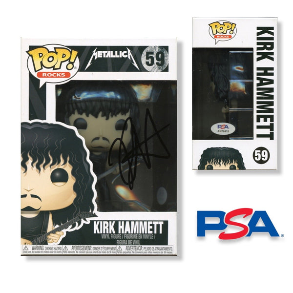 Kirk Hammett Signed Autographed Funko Pop #59 PSA/DNA Authenticated