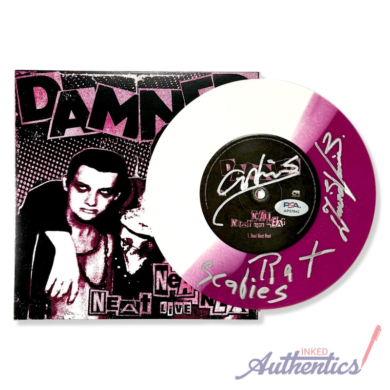 The Damned Signed Autographed 10” Vinyl LP “Neat Neat Neat” PSA/DNA Authenticated