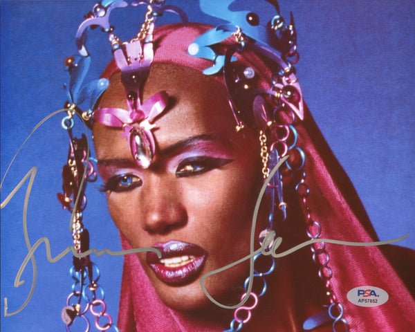 Grace Jones Signed Autographed 8x10 Photo PSA/DNA Authenticated