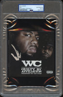 WC Signed Autographed CD Cover "Guilty by Affiliation" PSA/DNA Authenticated