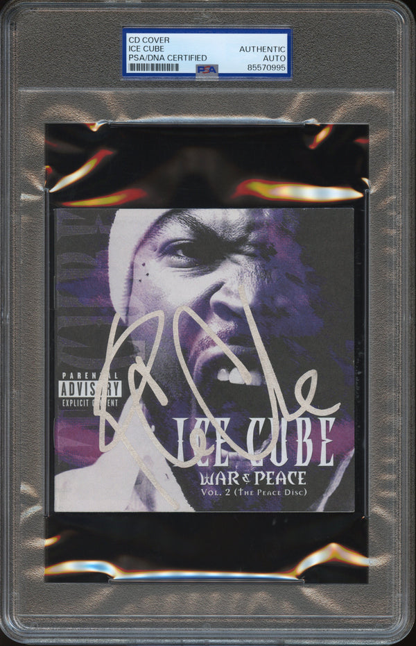 Ice Cube Signed Autographed CD Cover “War & Peace, Volume 2” PSA/DNA Authenticated