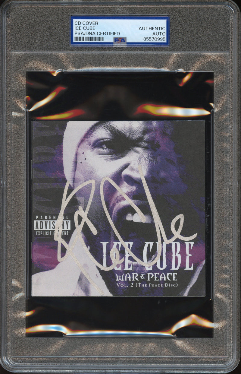 Ice Cube Signed Autographed CD Cover “War & Peace, Volume 2” PSA/DNA Authenticated