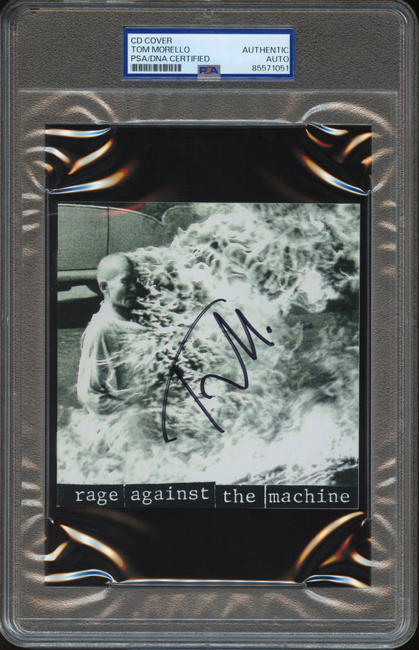 Tom Morello Signed Autographed CD Cover "Rage Against the Machine" PSA/DNA Authenticated