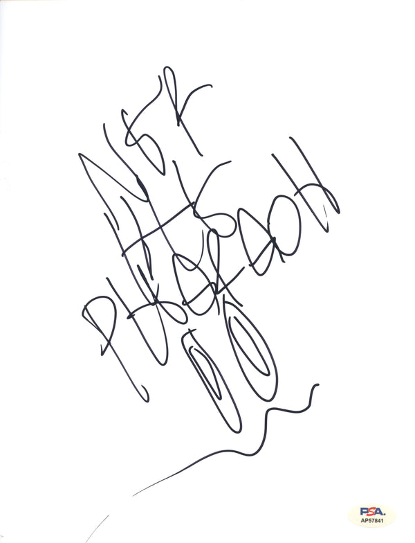 Nef The Pharaoh Signed Autographed 8.5x11 Sketch PSA/DNA Authenticated