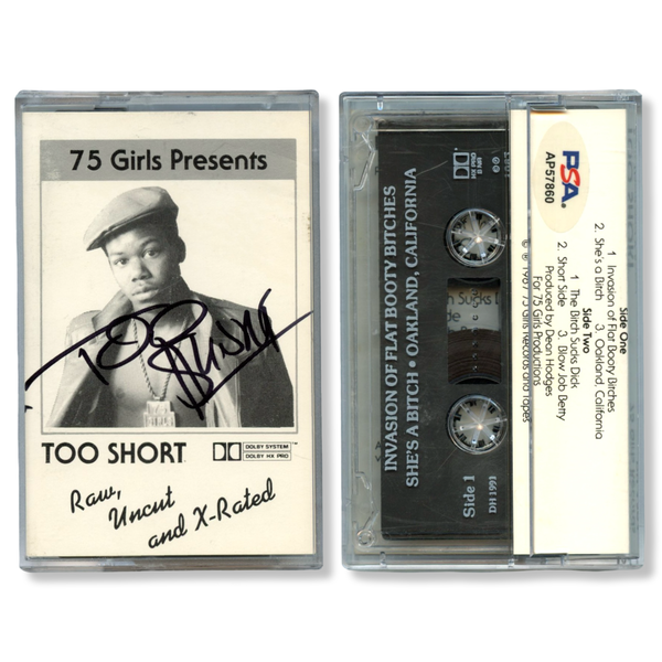 Too Short Signed Autographed Cassette Tape “Raw, Uncut and X-Rated” PSA/DNA Authenticated