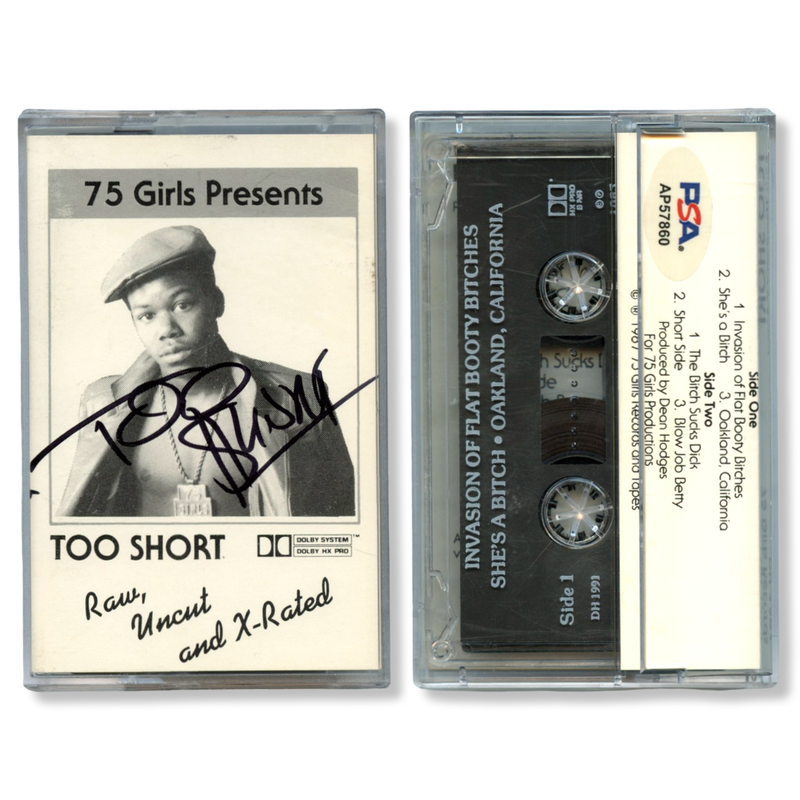 Too Short Signed Autographed Cassette Tape “Raw, Uncut and X-Rated” PSA/DNA Authenticated
