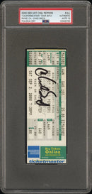 Chad Smith Signed Autographed Full Ticket “Californication” Tour 9/2/2000 PSA/DNA 10 Gem Mint