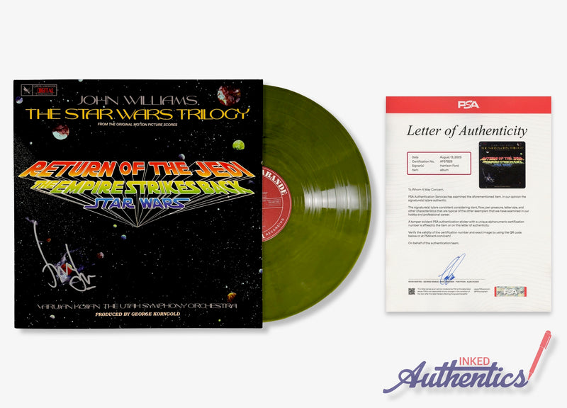 Harrison Ford Signed Autographed Vinyl LP "Star Wars Trilogy" PSA/DNA Authenticated
