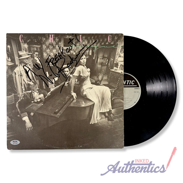 Nile Rodgers Signed Autographed Vinyl LP "Risqué" PSA/DNA Authenticated