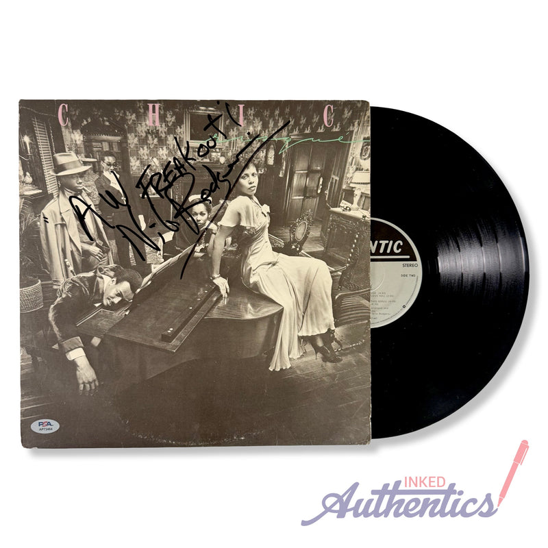Nile Rodgers Signed Autographed Vinyl LP "Risqué" PSA/DNA Authenticated