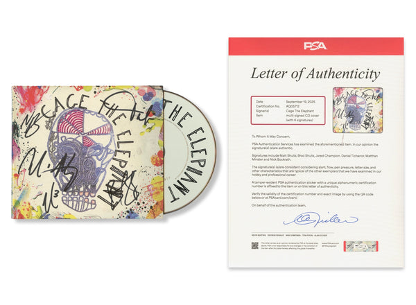 Cage The Elephant Signed Autographed CD "Cage The Elephant" PSA/DNA Authenticated
