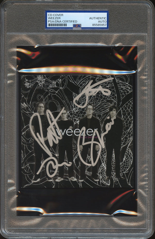 Weezer Signed Autographed CD Cover “Make Believe” PSA/DNA Authenticated