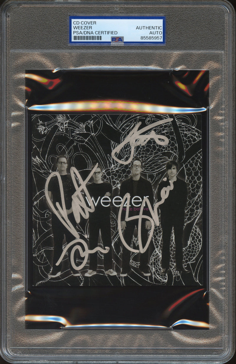 Weezer Signed Autographed CD Cover “Make Believe” PSA/DNA Authenticated