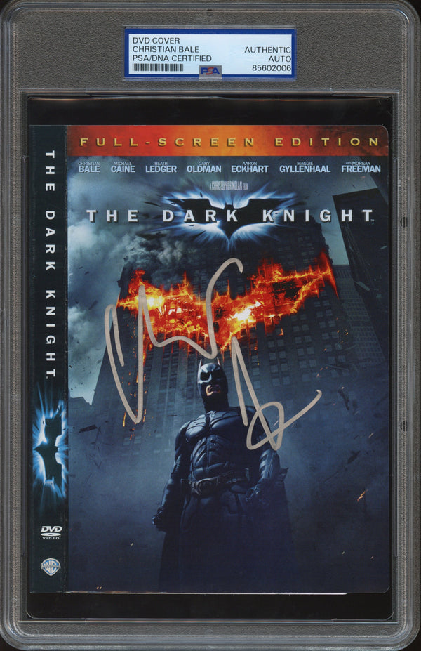 Christian Bale Signed Autographed DVD Cover “Batman The Dark Knight” PSA/DNA Authenticated