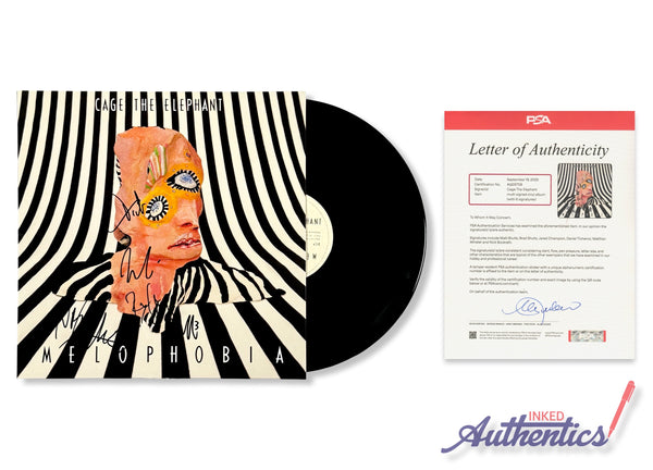 Cage The Elephant Signed Autographed Vinyl LP "Melophobia" PSA/DNA Authenticated