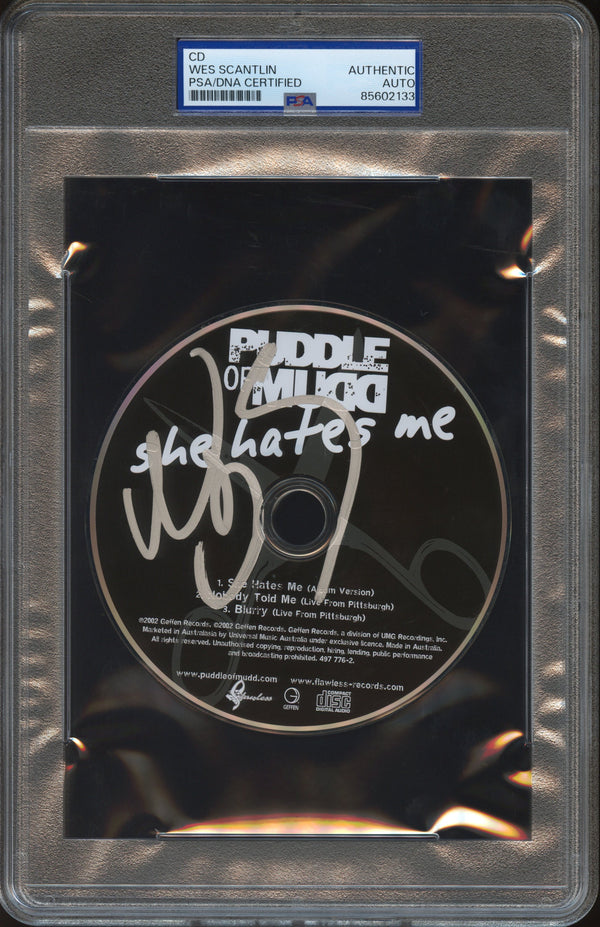 Wes Scantlin Signed Autographed CD “She Hates Me” PSA/DNA Authenticated